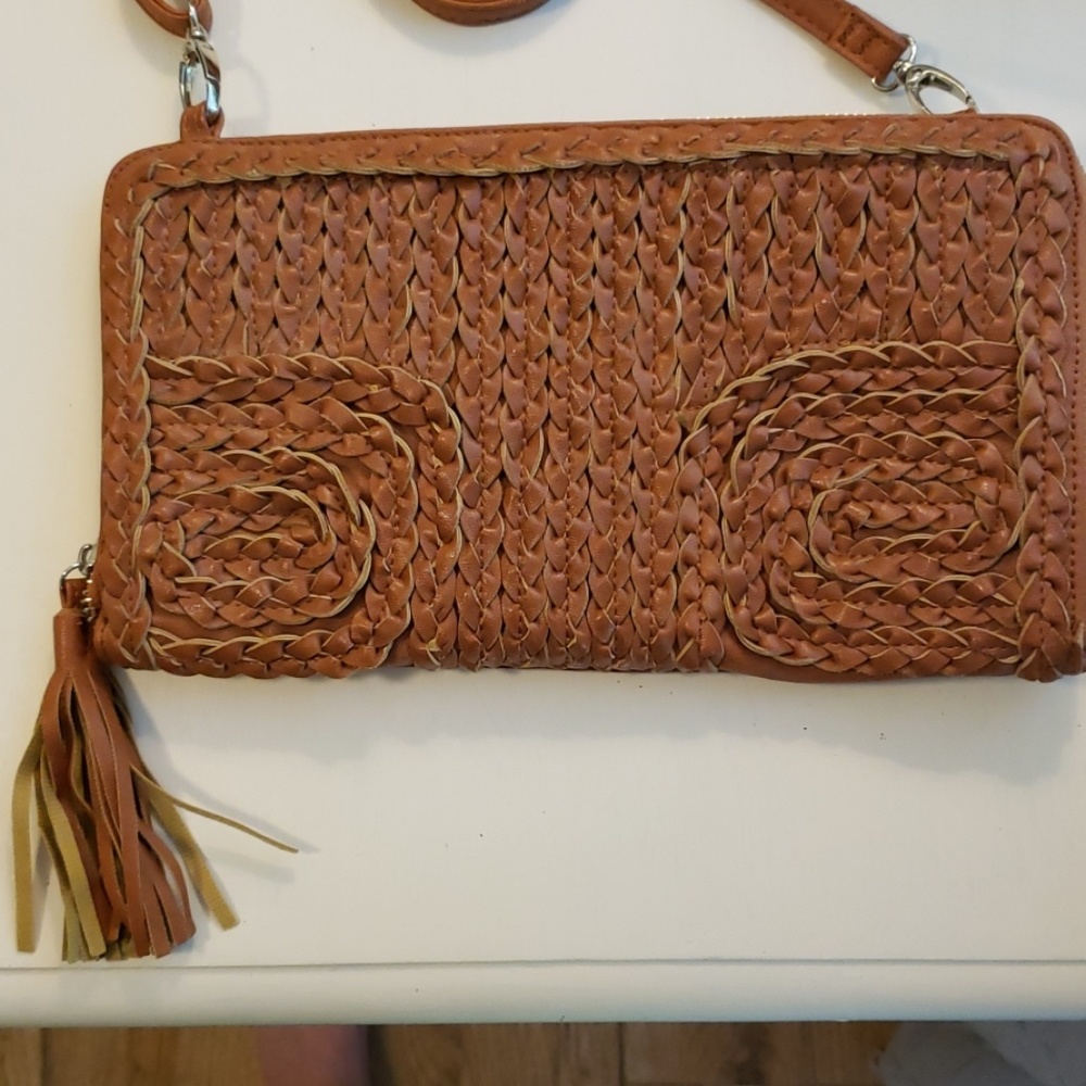 Brown patterned Handbag - Picture 2 of 6